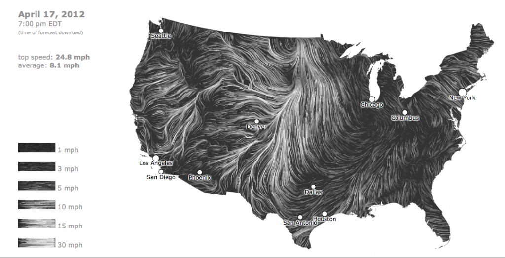 Wind map