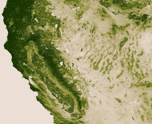 NASA vegetation California