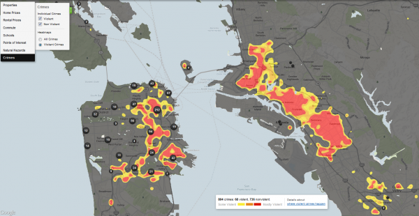 Trulia crime San Francisco Oakland