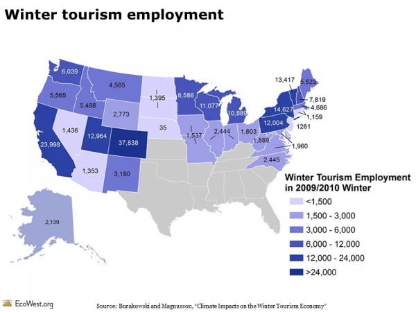 Winter tourism employment 