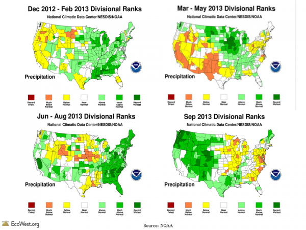 NOAA monthly precip