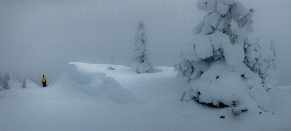 Snow drifts on Continental Divide